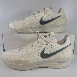 Nike Air Zoom GT Cut 3 Basketball Shoes Mens Size 14 Sail Smoke Grey DV2913-106